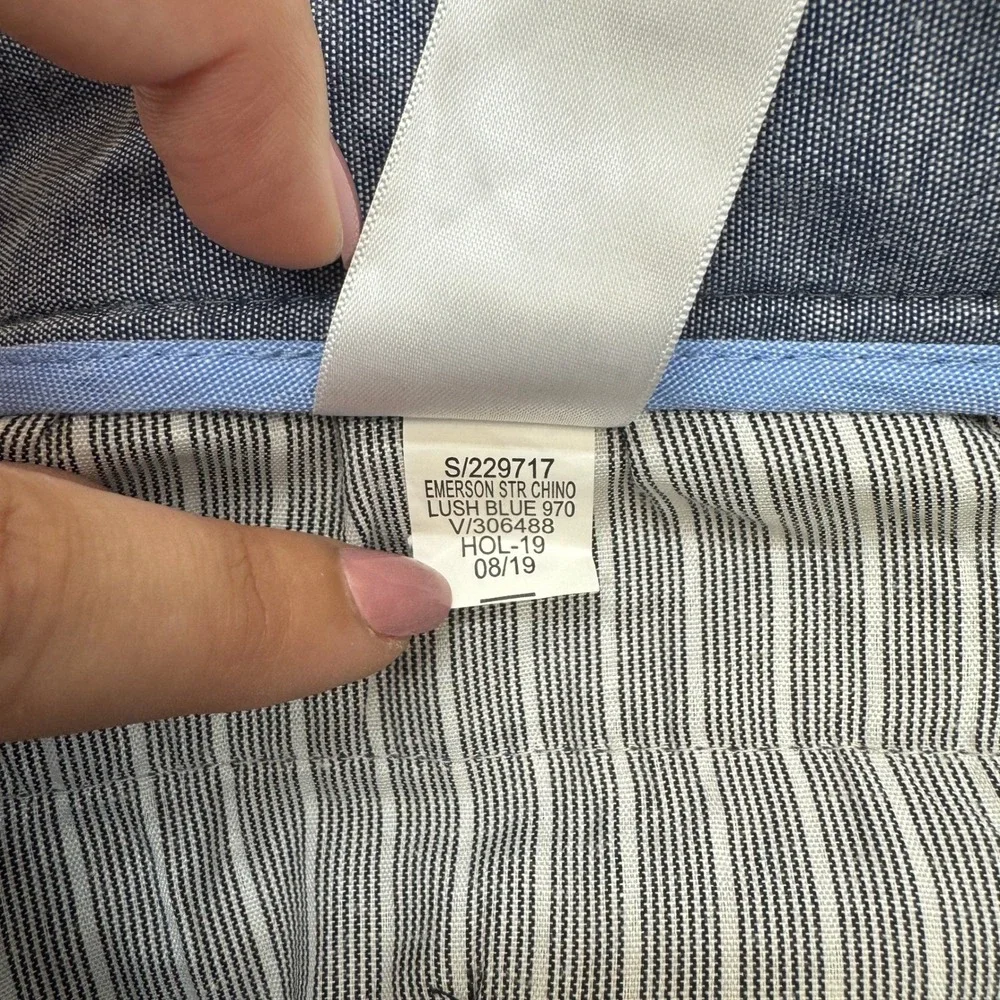 Banana Republic Pants Mens 32x28 Blue Emerson‎ Chino Preppy Classic Workwear